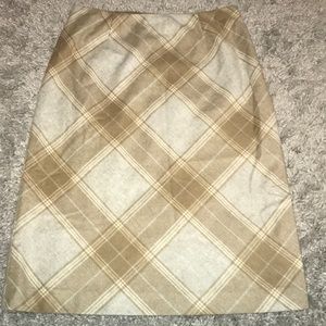 Ann Taylor plaid skirt